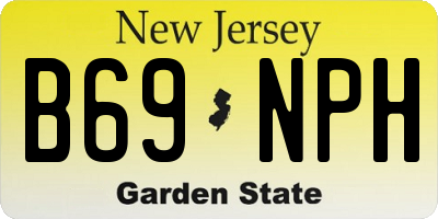 NJ license plate B69NPH