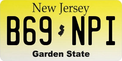 NJ license plate B69NPI