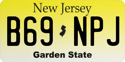 NJ license plate B69NPJ
