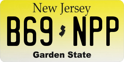 NJ license plate B69NPP