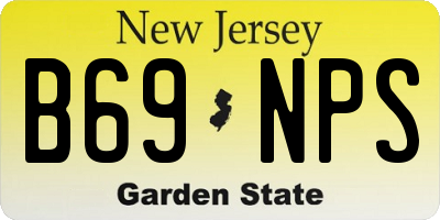 NJ license plate B69NPS