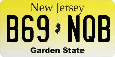 NJ license plate B69NQB