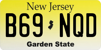 NJ license plate B69NQD