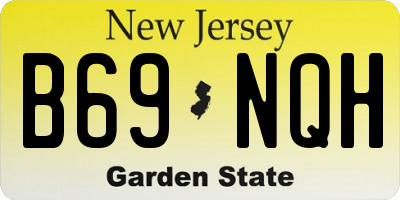 NJ license plate B69NQH
