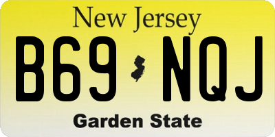 NJ license plate B69NQJ