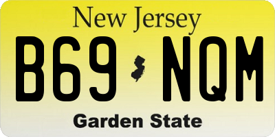 NJ license plate B69NQM