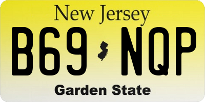 NJ license plate B69NQP