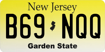 NJ license plate B69NQQ