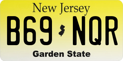 NJ license plate B69NQR
