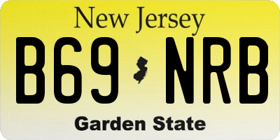 NJ license plate B69NRB