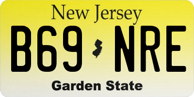 NJ license plate B69NRE