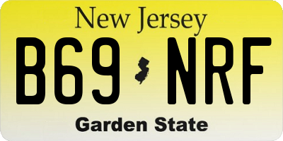 NJ license plate B69NRF