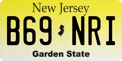 NJ license plate B69NRI