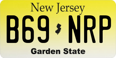 NJ license plate B69NRP