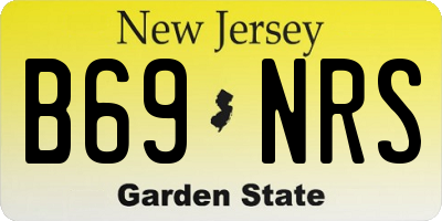 NJ license plate B69NRS
