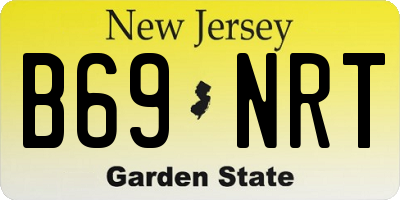 NJ license plate B69NRT