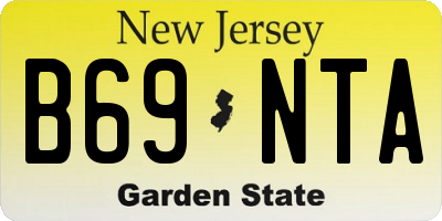 NJ license plate B69NTA