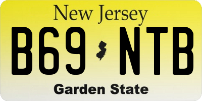 NJ license plate B69NTB