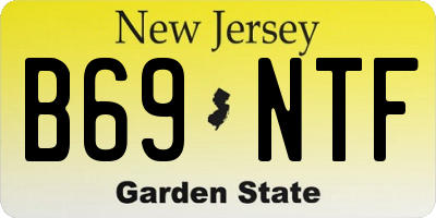 NJ license plate B69NTF