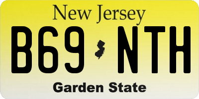 NJ license plate B69NTH