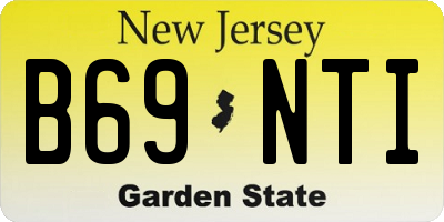 NJ license plate B69NTI