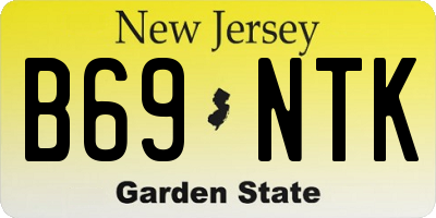 NJ license plate B69NTK