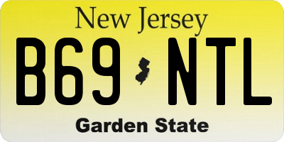 NJ license plate B69NTL