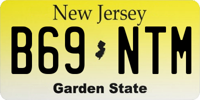 NJ license plate B69NTM