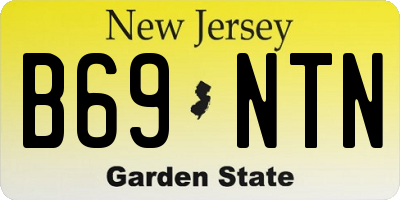 NJ license plate B69NTN
