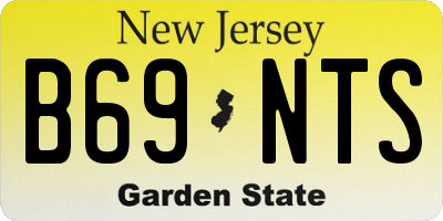 NJ license plate B69NTS