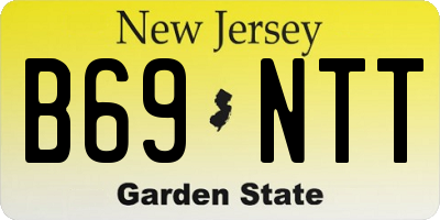 NJ license plate B69NTT