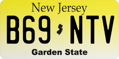 NJ license plate B69NTV