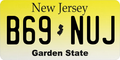 NJ license plate B69NUJ
