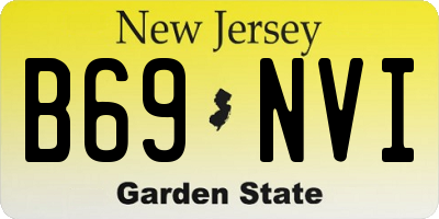 NJ license plate B69NVI