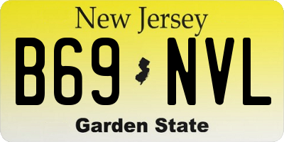 NJ license plate B69NVL