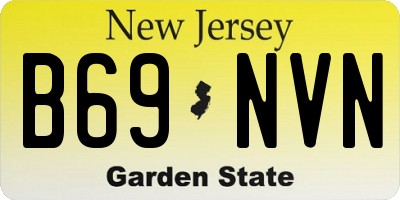 NJ license plate B69NVN