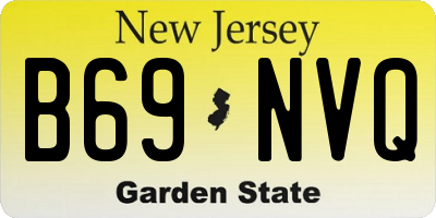 NJ license plate B69NVQ