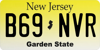 NJ license plate B69NVR