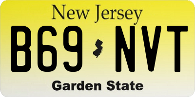 NJ license plate B69NVT