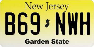 NJ license plate B69NWH
