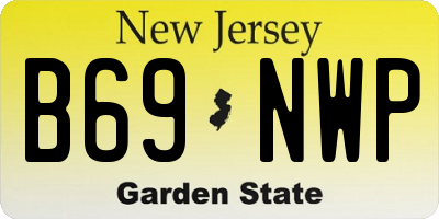 NJ license plate B69NWP