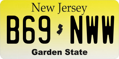 NJ license plate B69NWW