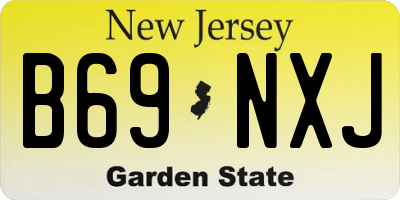 NJ license plate B69NXJ