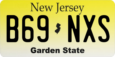 NJ license plate B69NXS