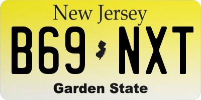 NJ license plate B69NXT