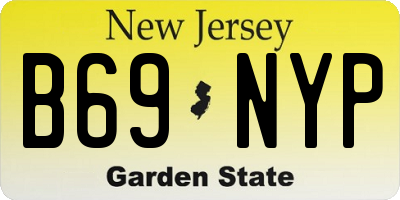 NJ license plate B69NYP