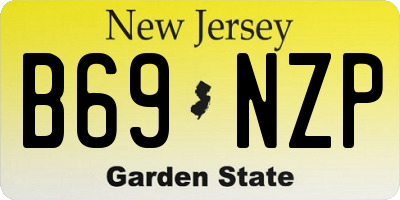 NJ license plate B69NZP