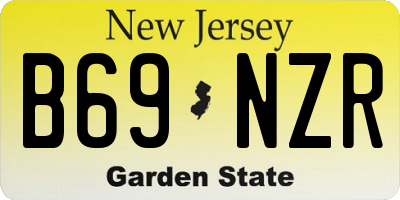 NJ license plate B69NZR