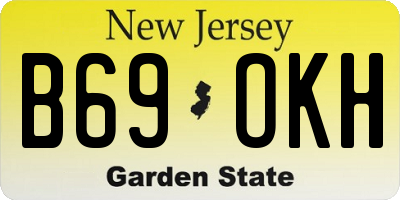 NJ license plate B69OKH