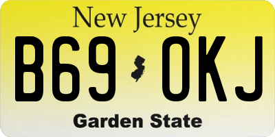 NJ license plate B69OKJ